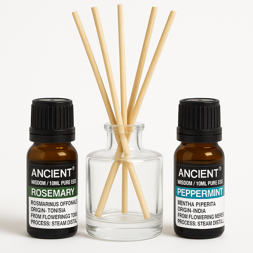 Rosemary and Peppermint Essential Oils Diffuser Set